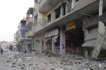 استهدف تفجيران انتحاريانمدينة المخرم الفوقاني بريف حمص الشرقي
