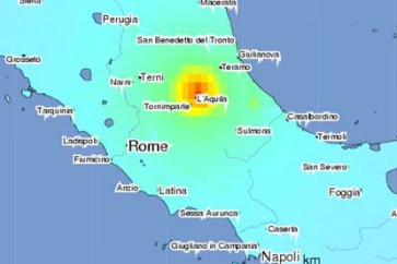 زلزال ايطاليا