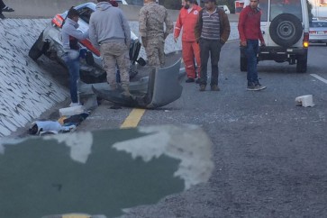 حادث سير على اوتوستراد طرابلس بيروت