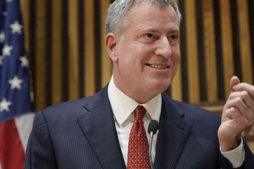 رئيس بلدية نيويورك الديموقراطي بيل دي بلازيو