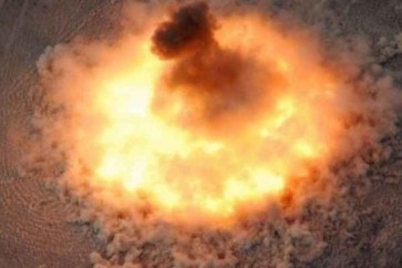 الولايات المتحدة الاميركية تلقي قنبلة جي بي يو-43 بي في افغانستان