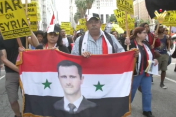 تظاهرات ضد العدوان على سوريا