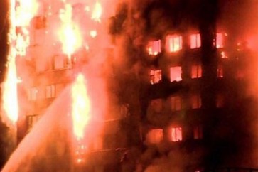 حريق في برج لانكاستر وست استايت في لندن