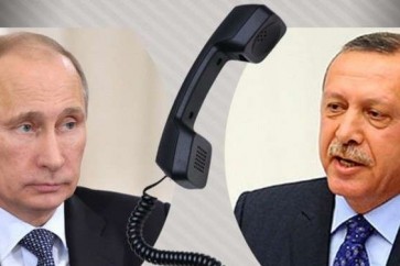 الرئيسيان الروسي فلاديمير بوتين والتركي رجب طيب أردوغان