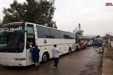 تجهيز الباصات في ريفي حمص وحماة
