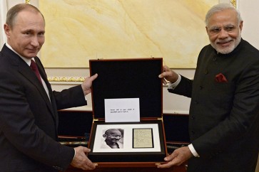 رئيس وزراء الهند ناريندرا مودي يلتقي الرئيس بوتين في سوتشي