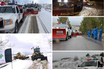 الثلوج غطت قرى وبلدات راشيا والبقاع الغربي