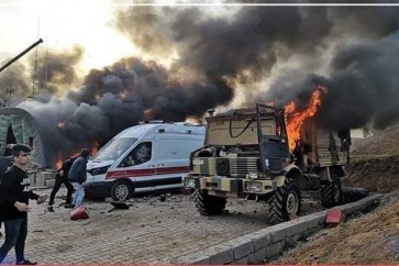 محتجون اكراد يقتحمون مقر عسكري تركي