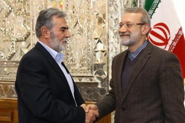 لاريجاني يؤكد للنخالة دعم ايران الدائم للشعب الفلسطيني ومقاومته