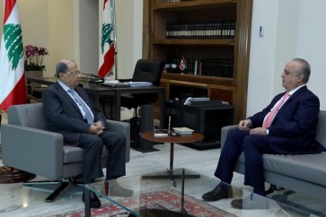 الرئيس ميشال عون يلتفي الوزير وئام وهاب في قصر بعبدا