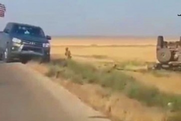 مقتل 4 جنود للاحتلال الأمريكي بانفجار عبوة ناسفة في ريف بلدة مركدة على طريق الحسكة دير الزور