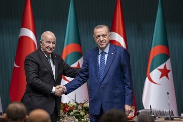 الرئيس التركي رجب طيب أردوغان والرئسي الجزائري عبد المجيد تبون