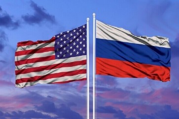 American Russian Flags