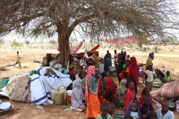 نازحين من المعارك في السودان