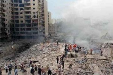قصف المباني في عدوان تموز