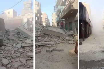 انهيار بناية سكنية في الاسماعيلية في مصر وسقوط ضحايا تحت الانقاض
