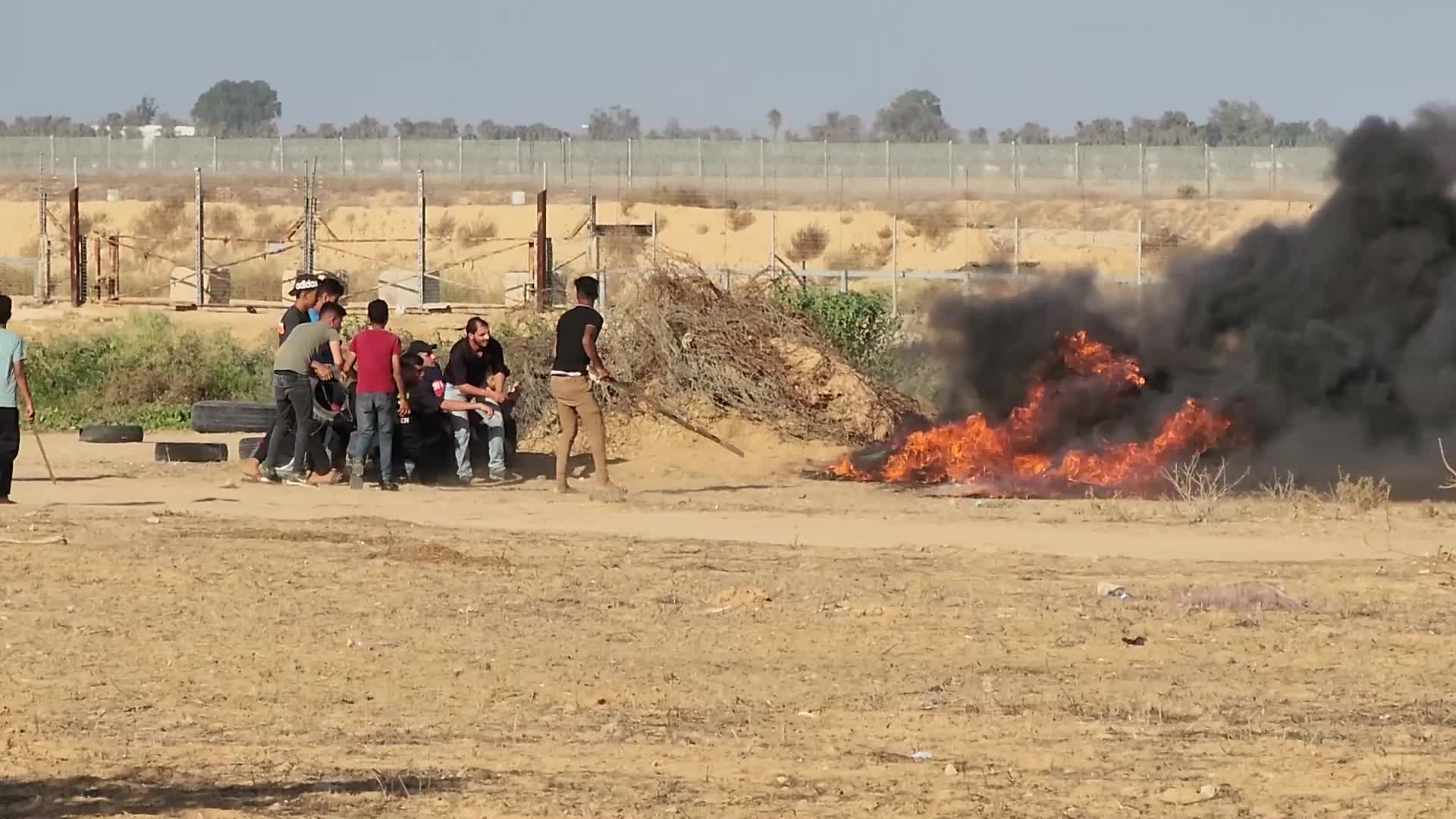 إصابات بقمع الاحتلال الإسرائيلي مظاهرات الشباب الثائر شرقي قطاع غزة