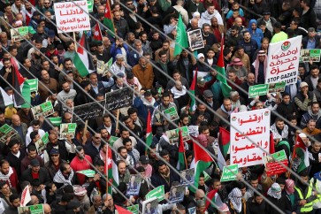 تظاهرات في الاردن دعما لغزة - ارشيف