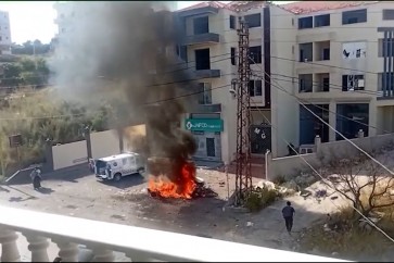 استهداف سيارة في عين بعال قضاء صور
