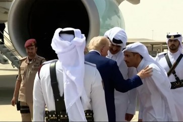 أمير قطر كان في وداع ترامب (قناة الجزيرة)